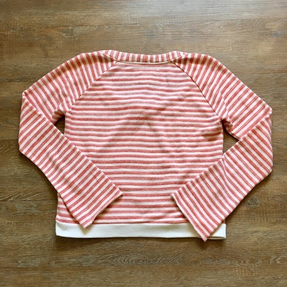 Element Sweater Top Striped Crop Size Medium - Picture 4 of 4
